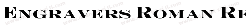 Engravers Roman Reg字体转换